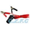 Wholesale Car cigarette jack to battery clips,car adapter
