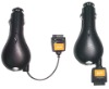 Wholesale one-side retractable car charger for AU,FOMA,DOCOMO