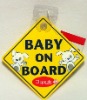 Wholesale Baby on board window signs tailor-made for you in your any design