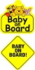 Wholesale Baby on board sign made of eco-freindly PP