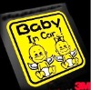 Wholesale High-quality reflective baby in car sticker
