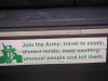 Car bumper sticker
