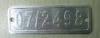 license plate, dog tag, metal sign, tin sign, aluminum number plate