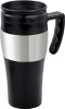 Wholesale 16oz stainless steel outer with plastic inner promotional travel mug