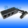 Wholesale 3 Way Car Cigarette Socket+USB for MP3 GPS Charger