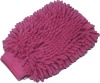 Wholesale chenille glove (two sides) pink