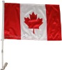 Wholesale 100% Satin national car flag