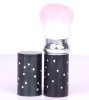 Wholesale black fashional retractable powder brush with crystal