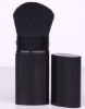 Wholesale black newly fashional design retractable powder brush