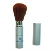 Wholesale silver metal retractable powder brush