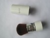 Wholesale white nylon hair retractable powder brush