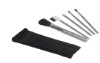 Wholesale 5pcs black promotion cosmetic brush set/ makeup brush set