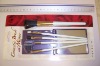 Wholesale 5pcs plastic hand makeup brush with mirror