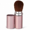 Wholesale metal retractable makeup brush