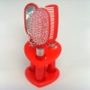 2011 fashion beautiful red 3pc plastic comb set of hair care products