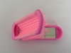 travel foldable pocket hair brush with cosmetic mirror set