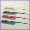 Wholesale salon flat colorful plastic hair comb