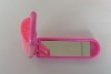 travel foldable comb with cosmetic mirror set