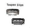 Black 3.2 cm with 6 teeth U shape Stainless steel wig clips/ Toupee clips/Hair extension clips with rubber