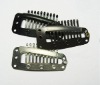 waterdrop shape Stainless steel wig clips/ hair extension clips/Hair extension clips with rubber