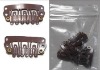3.2 cm with 6 teeth U shape Stainless steel wig clips/ Toupee clips/Hair extension clips with rubber