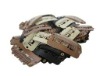 3.2 cm with 6 teeth U shape Stainless steel wig clips/ Toupee clips/Hair extension clips with rubber
