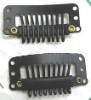 3.2cm with 9 teeth waterdrop shape Stainless steel wig clips/ hair extension clips/Hair extension clips with rubber
