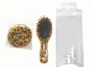 Wholesale mini hair brush set with leopard print