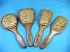 Wholesale wooden rubber cushion hair brush