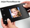Wholesale mini-color inkjet DIY photo album,4x6 size (black grain line-antraite)