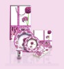 Wholesale real flower series napkin paper plate paper cup