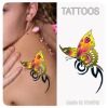 Wholesale Butterfly Temporary Body Tattoo (WF-6055)