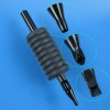 Wholesale Sterile 16mm/19mm/25mm Tattoo Disposable Black PlasticTube with Rubber Grips