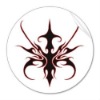 Hihg-quality round temporary tattoo sticker