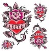 Wholesale Beautiful flower tattoo sticker