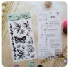 Wholesale Butterfly Body Tattoo Sticker (WF-6087)