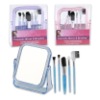 MIRROR WITH 5pc COSMETIC BRUSHES