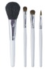 Wholesale white plastic professional cosmetic brush set