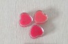 Wholesale hearted shape glittery lip gloss