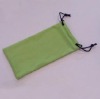 Wholesale Nylon glasses bag of green colour for promotion
