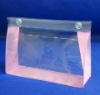 Wholesale pvc cosmetic bag with botton(PVC-013)