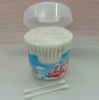 Wholesale 200pcs plastic pop-up container cotton swabs