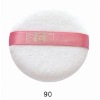Wholesale cotton makeup puff with satin ribbon