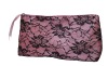 Wholesale Fashion cosmetic bag with lace