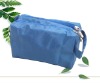 Wholesale Double-layer blue Nylon cosmetic bg