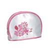 Wholesale Satin make up bag with printing for promotion
