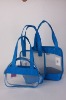 Wholesale Transparent pvc Cosmetic Bag set