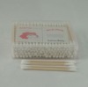 Wholesale 100 pcs wooden Square box cotton buds