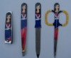 Wholesale beauty girl cosmetic eyebrow tweezer
