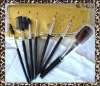 Wholesale 7pcs beauty makeup brush with high quality goat hair